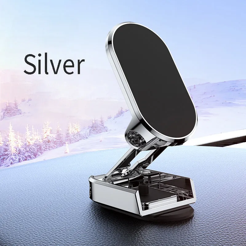 Car magnetic mobile phone navigation bracket 