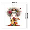 Cartoon Japanese Geisha-11CT Stamped Cross Stitch 40*40cm/15.75*15.75in