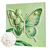 Tulip Butterfly DIY Pearl Painting Kit with Frame 30x30cm Pearl Gem Paintings Picture Arts Craft for Adults/Beginners Gift Home Wall Decor