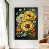 (Multi Style)Peony-Full Embroidery 3 Strands 11CT Stamped Cross Stitch-40*60CM-Large Size