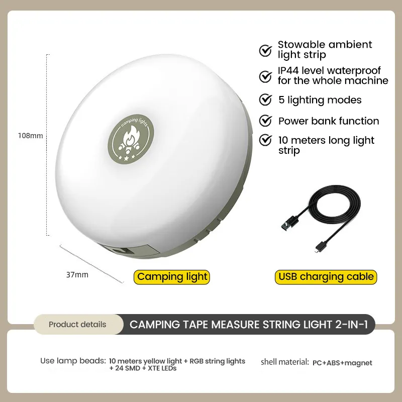 SAKER&reg; String Lights for Camping