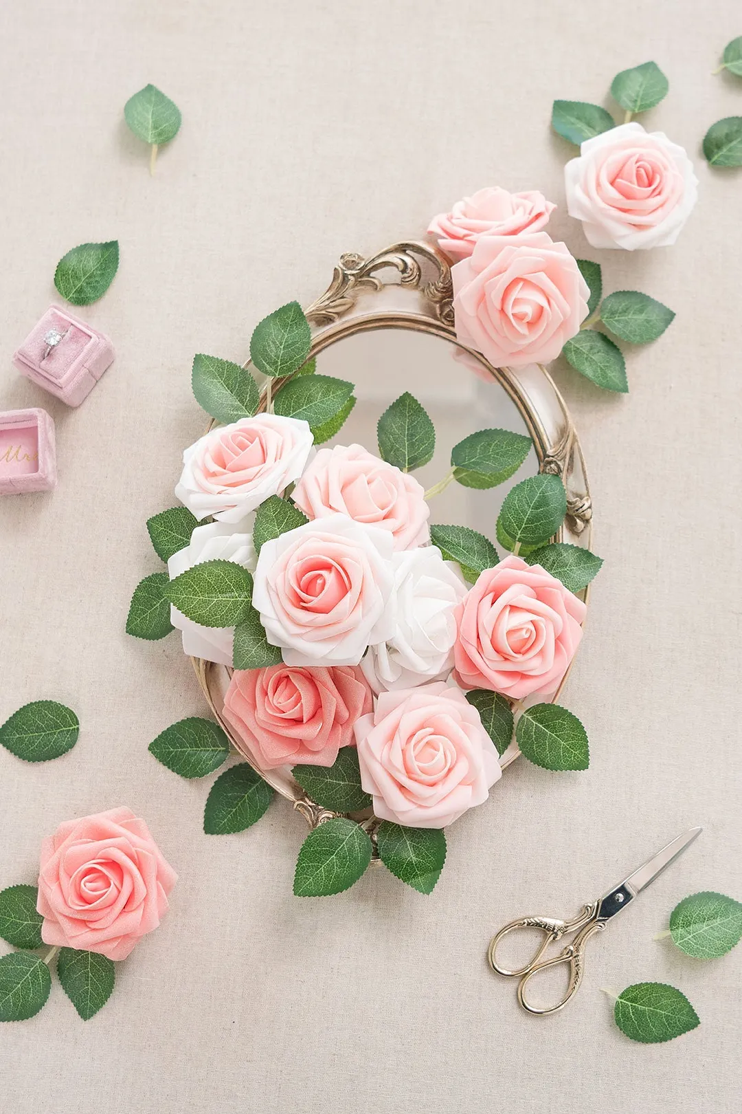 3" Foam Rose with Stem - 56 Colors
