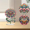 (US Local)5D DIY Special Shape Diamond Painting Desk Ornament Gorgeous Flower Decor Kit