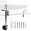 2000 Lbs Trailer Jack with Dual Wheel 10 Inch Lift Heavy Duty Swivel Boat Jack