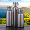 500/600/750ml Titanium Water Bottle with Lid Sports Kettle for Outdoor Picnic