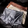 Men's Light Luxury Satin Ice Silk Fashion Breathable Boxer Briefs