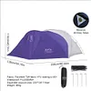Outdoor Camping Expansion Tent Waterproof Double Person Tent for Hiking (Purple)