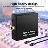 192KHz Digital to Analog Audio Converter SPDIF Optical to L/R RCA Converter