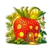 Strawberry House Double Sided - 5D DIY Craft Lamp