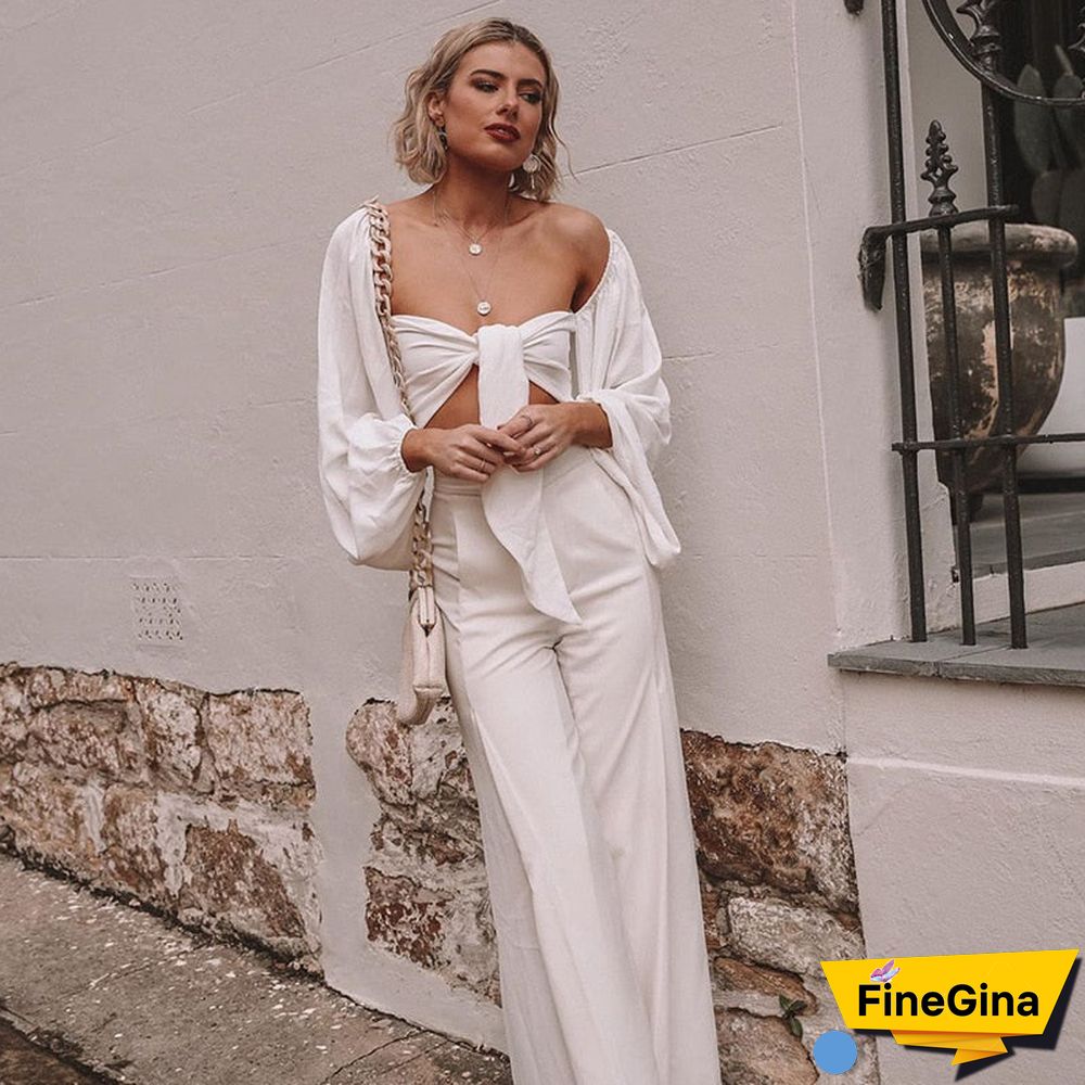 Sexy Backless Fashion Square Collar Wrap Women Shirts Batwing Sleeve Solid Crop Tops Women Tops and Blouses