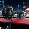 Suction Cup USB Car Fan 3 Speeds 360 Degree Rotatable Windshield Electric Fan