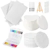 Magic Puffy Paint Kit with 12 Marker&Chian Pen 3D Drawing Magic Canvas Sponge