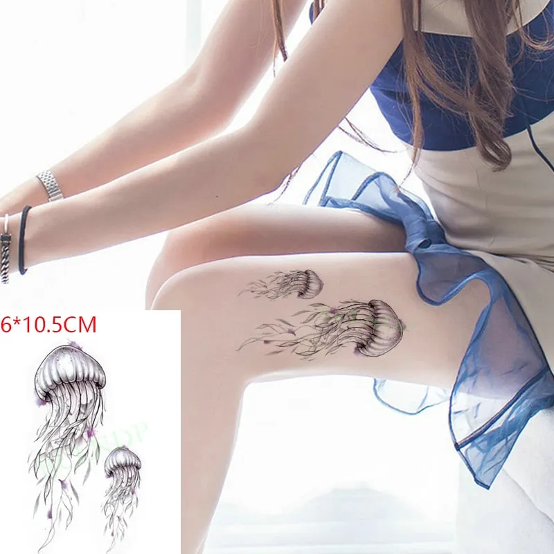 Waterproof Temporary Tattoo Sticker Neck Black Word Angel Devil Bull Cross English Letters Flash Tatoo Fake Tatto for Woman Men