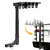[US Local Warehouse] 4 Bike Rack Bicycle Carrier Racks Hitch Mount Double Foldable Rack for Cars Trucks SUVs and Minivans with a 2 Inch Hitch Receiver