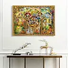 (Counted/Stamped) (Big Size) 11CT Cartoon Family - Cross Stitch 100*70cm/39.37*27.56in