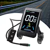 24V/36V/48V Electric Bike Display Screen Waterproof Handlebar Bike Speedometer