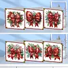 6Pcs Diamond Painting Christmas Bow Greeting Cards Christmas Cards
