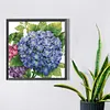 >SALE<5D DIY Full Round Drill Partial AB Diamond Painting Hydrangea Decor 55x55cm