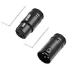 Male/Female 3 Pin Compact XLR Microphone Solder Adapter Connector with Wrench