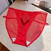 Men's Sexy Lace Mesh Hollow Large Size Briefs