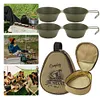 4Pcs 300ml Outdoor Sierra Bowl Stainless Steel Tableware for Backpacking Hiking