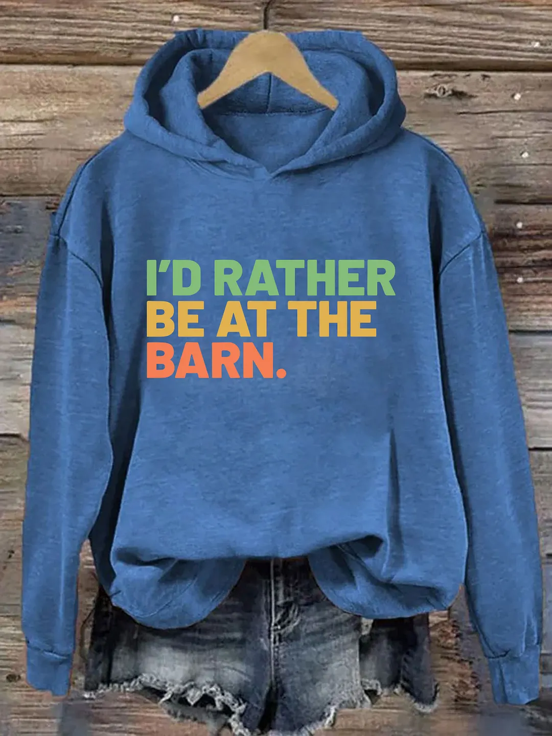 I'd Rather Be At The Barn Hoodie