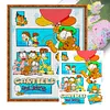 (Multi-Style) Cartoon-11CT Stamped Cross Stitch 50*60cm/19.69*23.62in (Big Size)