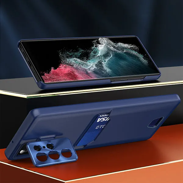 Samsung Card Slot Metal Bracket Phone Case