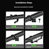 Bike Front Lamp Type-C Highlight LED Cycling Lights 4 Modes Bicycle Flashlight