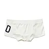 Men's sexy simple boxer briefs solid color button convex bag boxer briefs