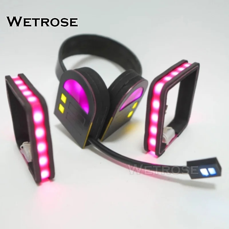 [Wetrose] In Stock Mik Led Light  Cosplay Props Headwear Headphone Earphone Model