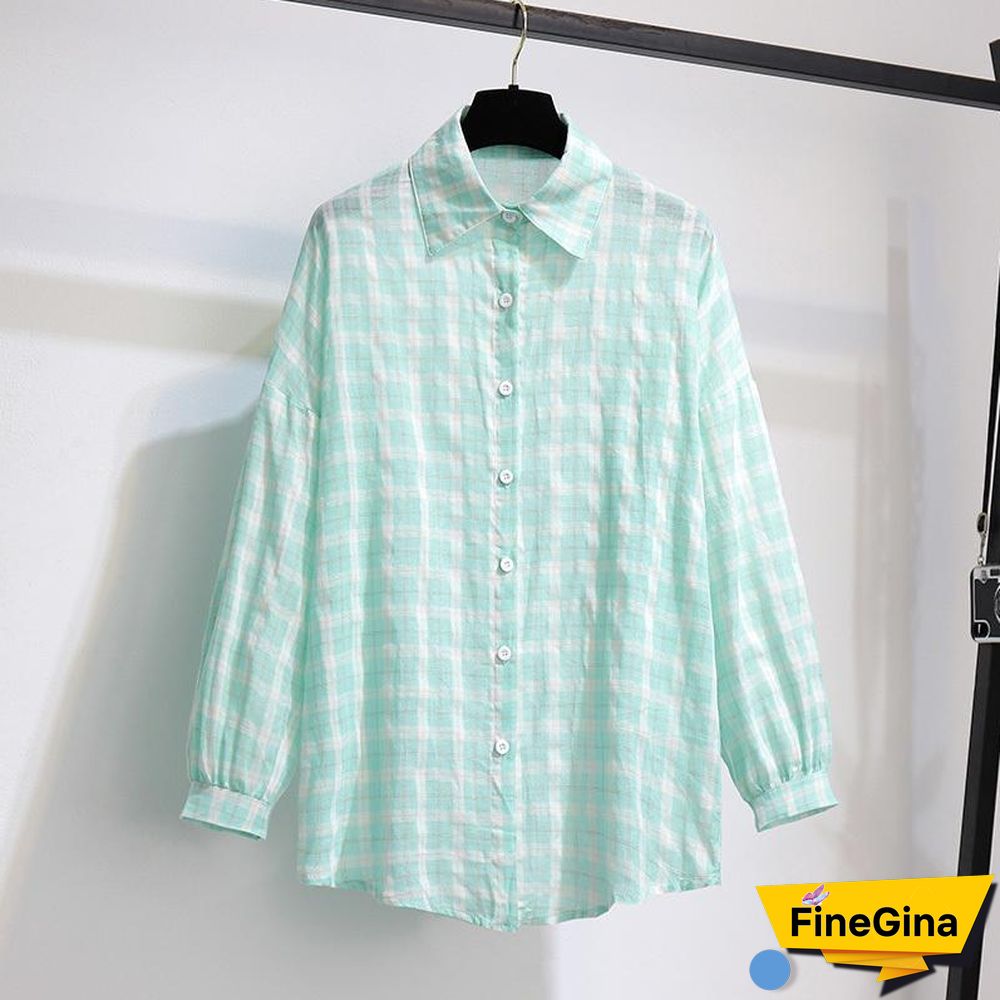 Fashion Green Plaid Three-Piece Set P11571