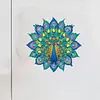 Diamond Painting Double-Layer Peacock Mandala Refrigerator Magnet 360 Rotating Magnetic Refrigerator Sticker