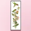 Bird Flower - 9CT Partial Beaded Cross Stitch Kit(16x53cm)