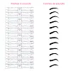 Kit de pochoirs &agrave; sourcils en silicone
