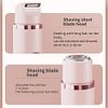 2 in 1 Electric Shaver for Women, 1 Box Rechargeable Electric Shaver & Accessories, Wet and Dry Use Body Trimmer for Home & Travel, Halloween, Christmas
