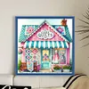 Sewing House-14CT Stamped Cross Stitch 40*40cm/15.75*15.75in