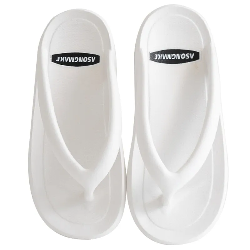 2022 Summer Slippers Man Women Casual Massage Durable Flip Flops Beach Sandals Female Wedge Shoes Striped Lady Room Slippers