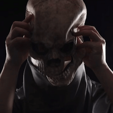 Full Head Skull Mask/Helmet with Movable Jaw – Unicorn Spree