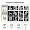 12pcs/set Unframed Pearl Painting Canvas Art Handmade Pearl Material Art Kit Living Room Decor (15x15cm)