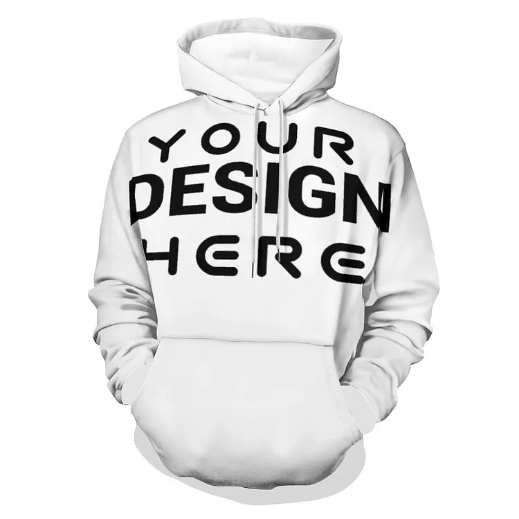 Full Print Personalized Design UNISEX Printed Hooded Sweatshirt