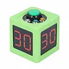 4 Sides Cube Timer with 1.4in Display Digital Countdown Stopwatch Timer 5-Level Brightness No Battery for Poker Casino Chess Tournament