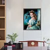 (US Local)Princess 5D DIY Full Round Drill Big Size Diamond Painting Kit Home Decor 40x50cm