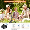 UURIG Smartphone Camera Shutter Remote Handle Grip with Detachable Wireless Remote Control,Three-Speed Adjustable Fill Light for iPhone Samsung Google OnePlus Phones Video/Photo Shooting