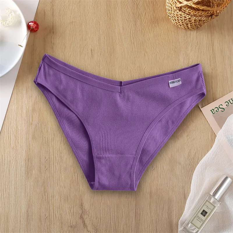 Billionm Women Cotton Panties Sexy V-Waist Briefs Soft Underwear Girl Panty Female Breathable Intimates Lingerie Large Size M-4XL