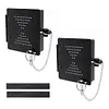 2Pcs 4inch Metal RV Bumper End Cap RV Bumper Cap Cover Square Bumper Caps for RV