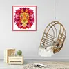 Lion - 14CT Stamped Cross Stitch Kit(19x20cm)