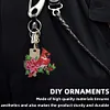 (US Local)12pcs Christmas Cardinal Diamond Painting Keychains Kit DIY Diamond Art Charms