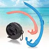 Silicone Snorkel Tube Diving Snorkel with Storage Case Flexible for Scuba Diving
