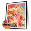 Diamond Painting -DIY Round Drill Sun Mask Girl